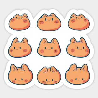 cat head Sticker